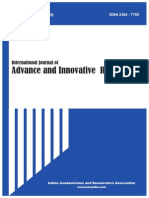International Journal of Advance & Innovative Research Volume 2, Issue 2 (II) April To June 2015 ISSN: 2394-7780
