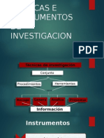 Tecnicas e Instrumentos de Investigacion