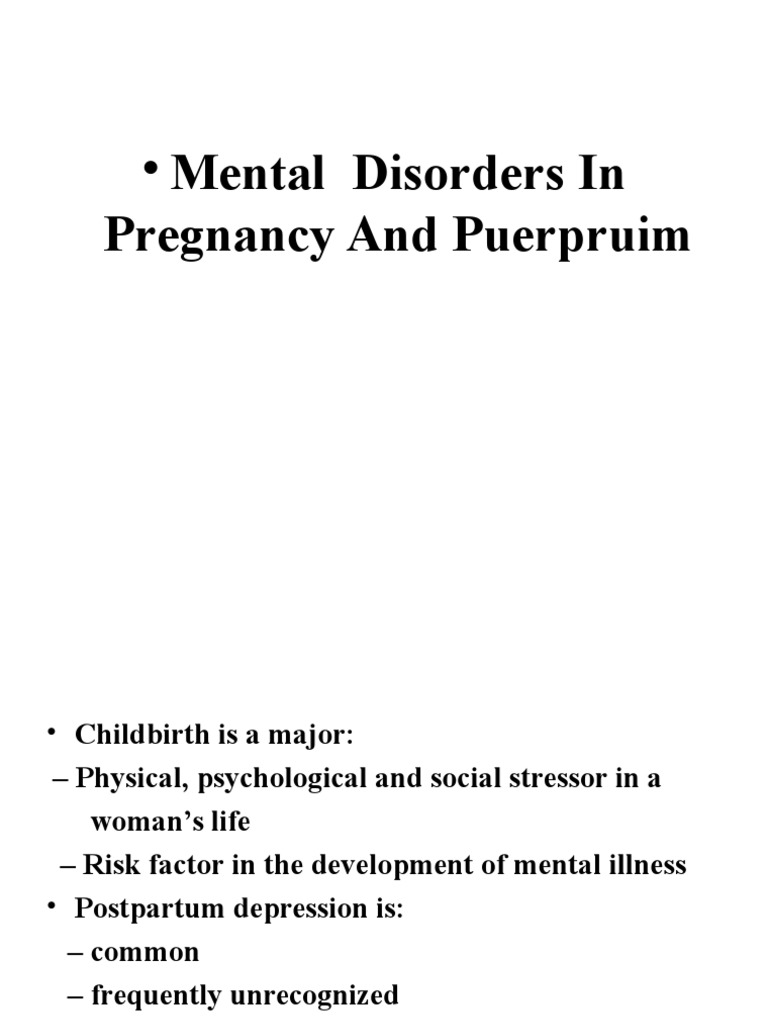 Mental Health Challenges in Pregnancy | PDF | Postpartum Depression ...