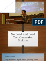 No Load and Load Test Generator Sinkron