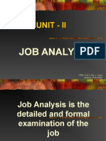 Unit - Ii: Job Analysis