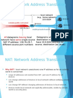 NAT: Network Address Translation: Local Network (E.g., Home Network) 10.0.0/24 Public Network Internet