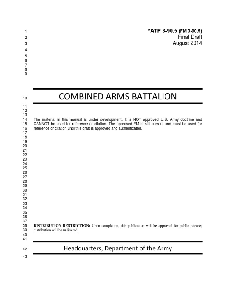 Atp 225-225.25 Combined Arms Battalion  Reconnaissance  Military Pertaining To 221 Dd Form 2501 Courier Authorization Card Template