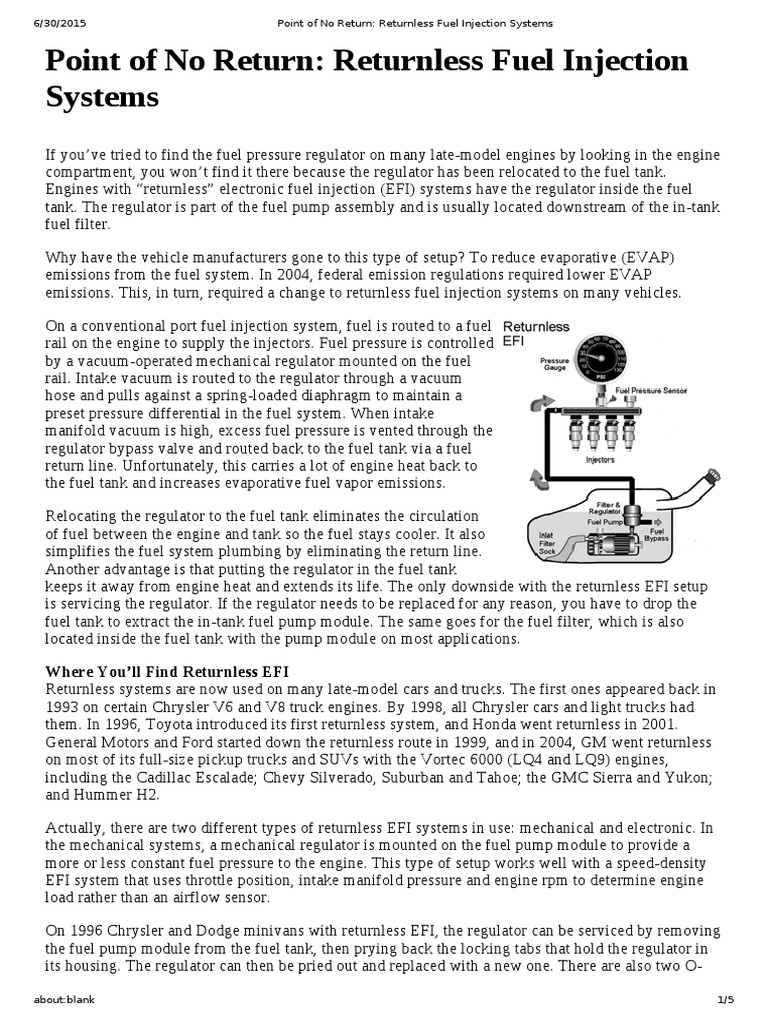 Point of No Return_ Returnless Fuel Injection Systems | Fuel Injection |  Throttle