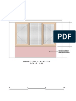 Proposed Elevation SCALE 1:20: New Brickwork Faced Panel (Slightly Recessed)