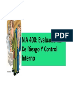 NIA 400: Evaluaciones de Riesgo Y Control Interno