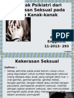 Dampak Psikiatri Dari Kekerasan Seksual Pada Masa Kanak-Kanak PPT REFERAT