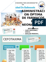 Administracion Óptima de Farmacos en Neonatologia