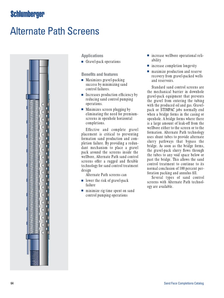 Advanced Gravel Pack Screen Solutions | PDF | Casing (Borehole) | Pipe ...
