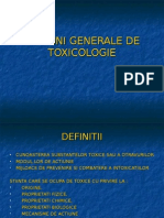 Notiuni Generale de Toxicologie