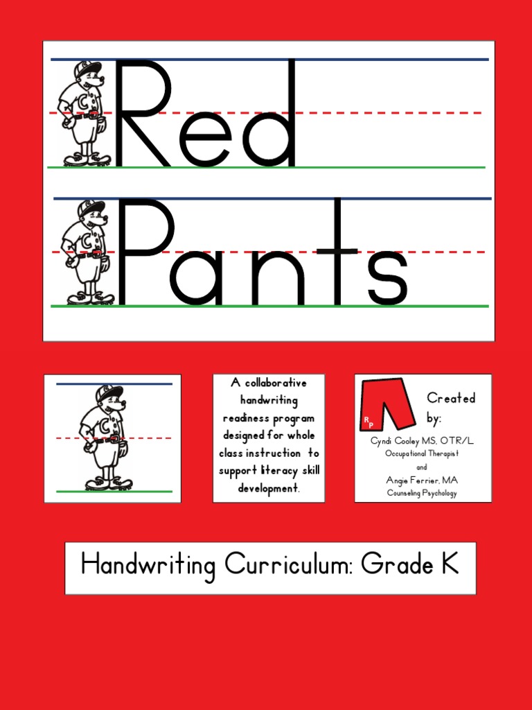 Handwriting Readiness Program for K-Grade | PDF
