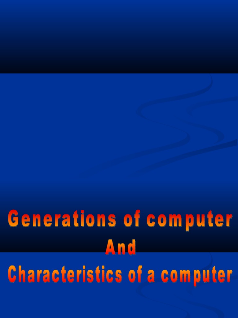 Types of Computers by Generations | PDF | Business