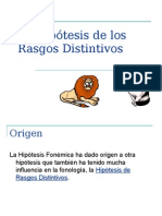 21 La Hipotesis de Los Rasgos Distintivos