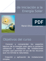 Curso de Iniciación a La Energía Solar