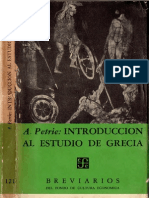 Petrie, A. - Introducción Al Estudio de Grecia