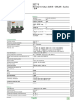 Ficha de Producto: Disyuntor Miniatura Multi 9 - C60LMA - 3 Polos - 40 A