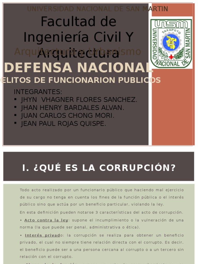 Delitos De Funcionarios Publicos Pdf Gobierno Justicia