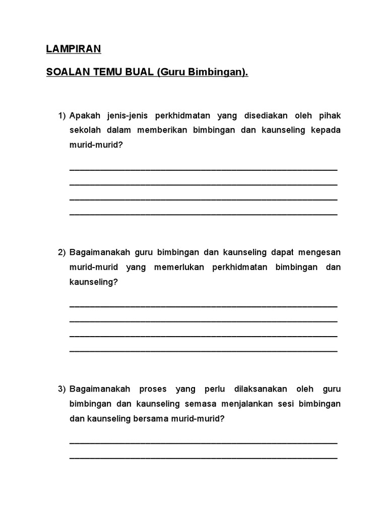 Soalan Temubual In English - Downlaod X