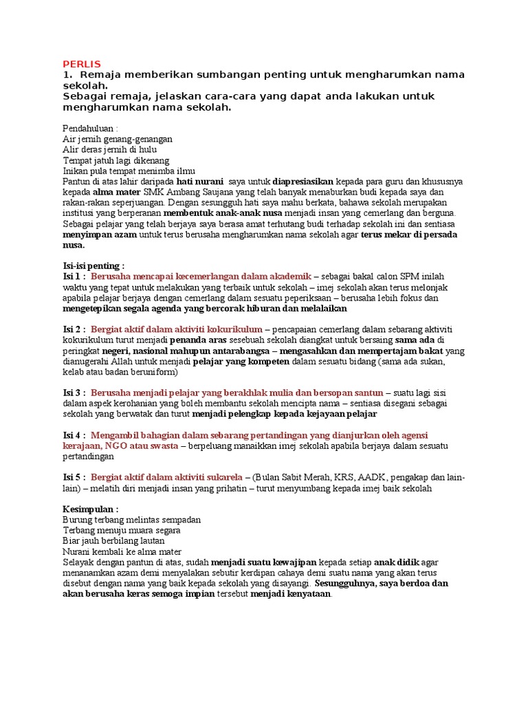 Cara Mengharumkan Nama Sekolah Pdf