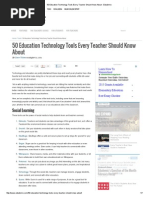 50 Education Technology Tools Every Teacher Should Know About - Edudemic