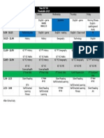 Timetable 2015 Term 3