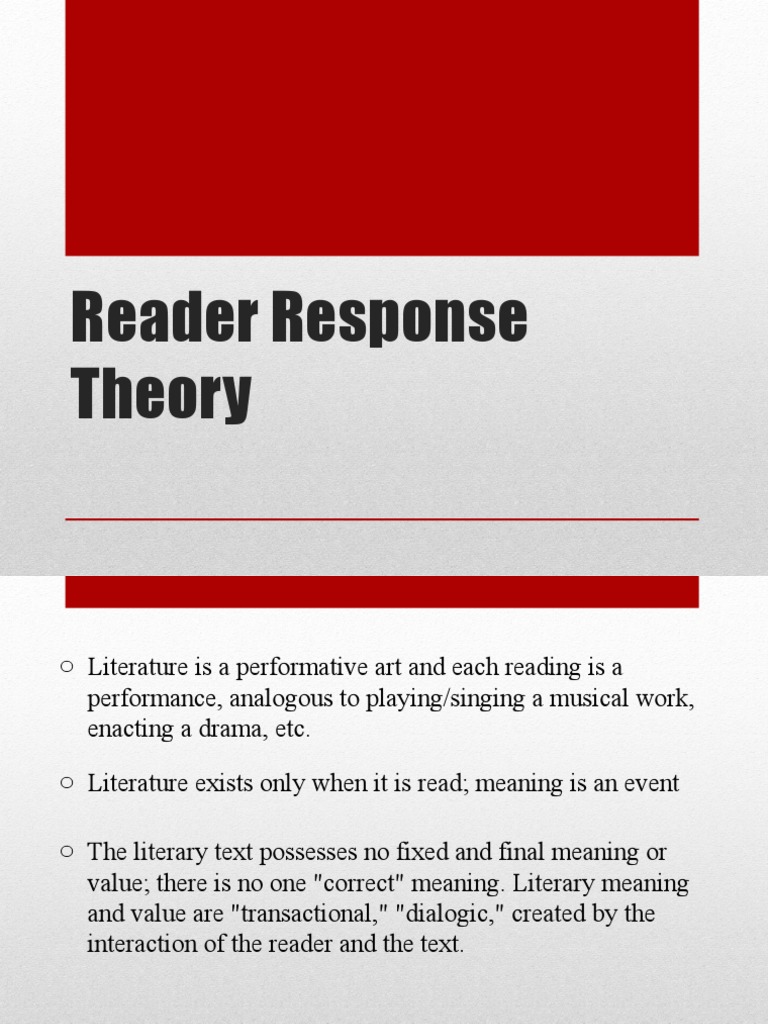 reader response criticism definition