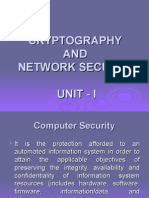 Cryptography AND Network Security Unit - I