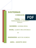 Ciclos Termodinamicos OTTO y DIESEL