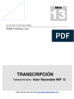 Teleseminario - Valor Razonable NIIF13