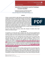 Analysis and Optimization of Parameters Used in Training A Cascade Classifier