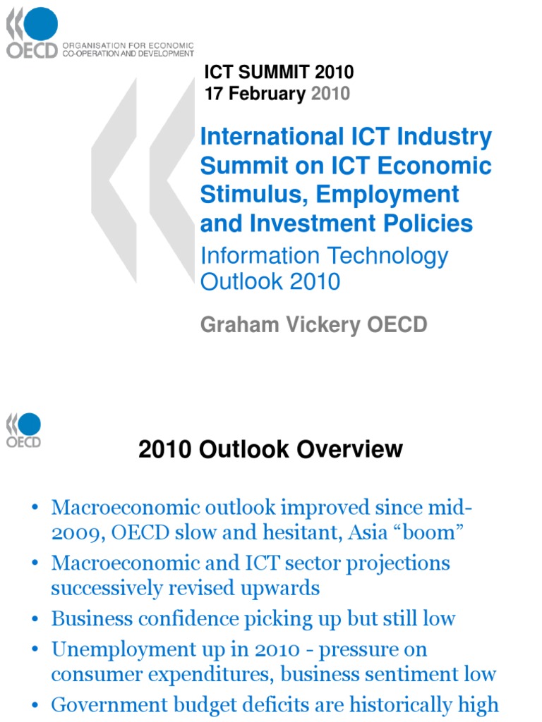 ICT Economic Outlook and Employment 2010 | PDF | Macroeconomics ...