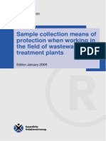 Sample Collection Means of Protection When Working in The Field of Wastewater Treatment Plants