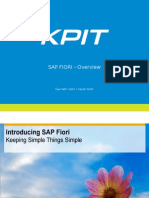 SAP FIORI - Overview: Saurabh Vakil / Karan Bahl