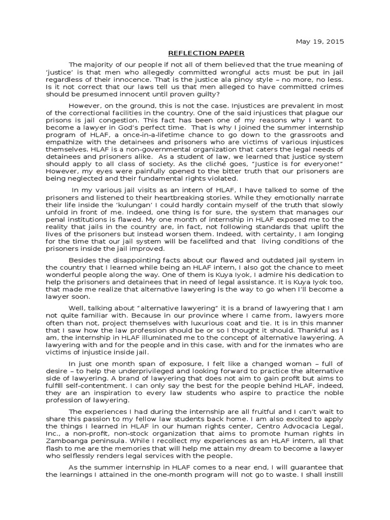 My internship experience essay image