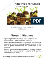 Green Initiatives For Small Business