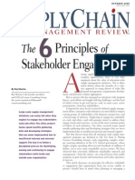 Six Pricniples for Stakeholders Management