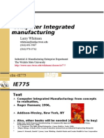 Computer Integrated Manufacturing: Larry Whitman