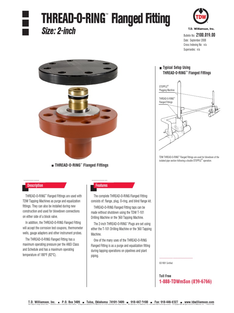 Thread o Ring Flanged Fitting | PDF | Plumbing | Materials