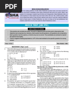 Mock Test-1 (SBI PO)