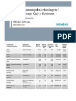 Siemens 400kV XLPE Cable Supplier Reference List