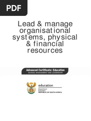 Lead And Manage Organisational Systems Physical Andfinancial System Leadership