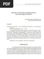 FERRAZ. Catalogos História