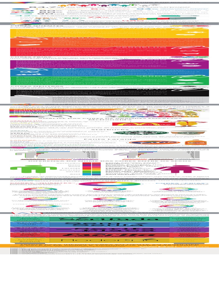 Infografico Psicologia Das Cores e Tipografia | PDF | Cor | Vermelho