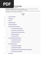 Mechanical Screening