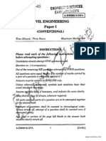 IES Civil Engineering Conventional Paper 2014