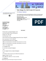 Mix Design For M35 Grade of Concrete