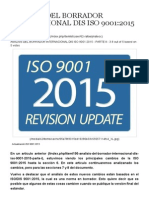 Análisis Del Borrador Internacional Dis Iso 9001 - 2015 - Parte Ii PDF