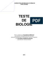 Teste Biologie RO