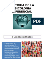 Historia de La Psicología Diferencial