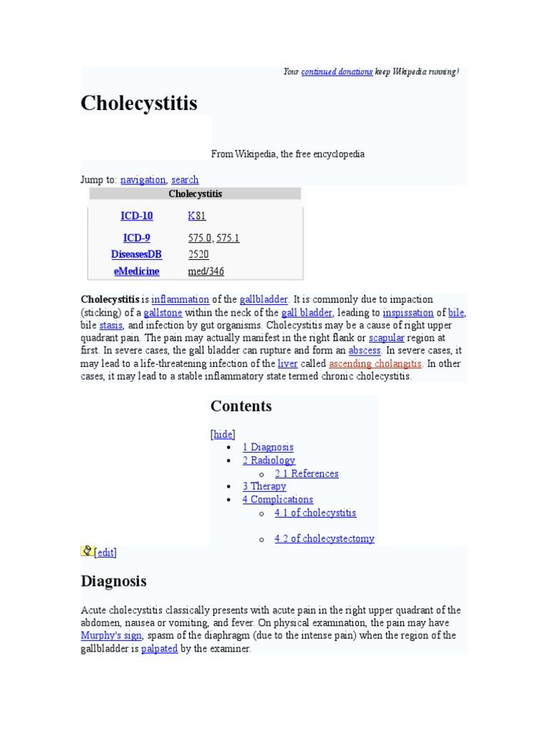 CHOLECYISTITIS | Gallbladder | Abdomen